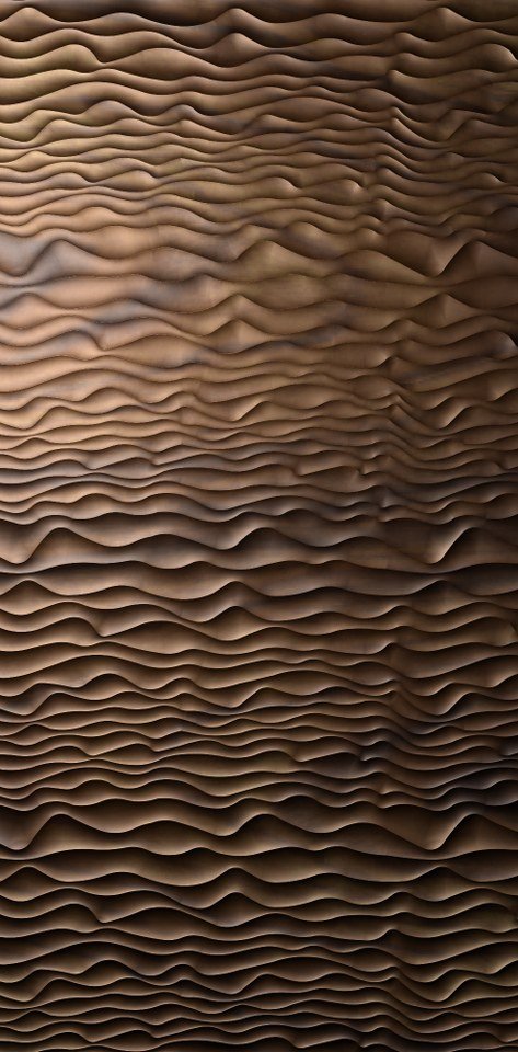 3D Wall Pannel - AW-528 Modern Fluid Wave Texture Relief Design